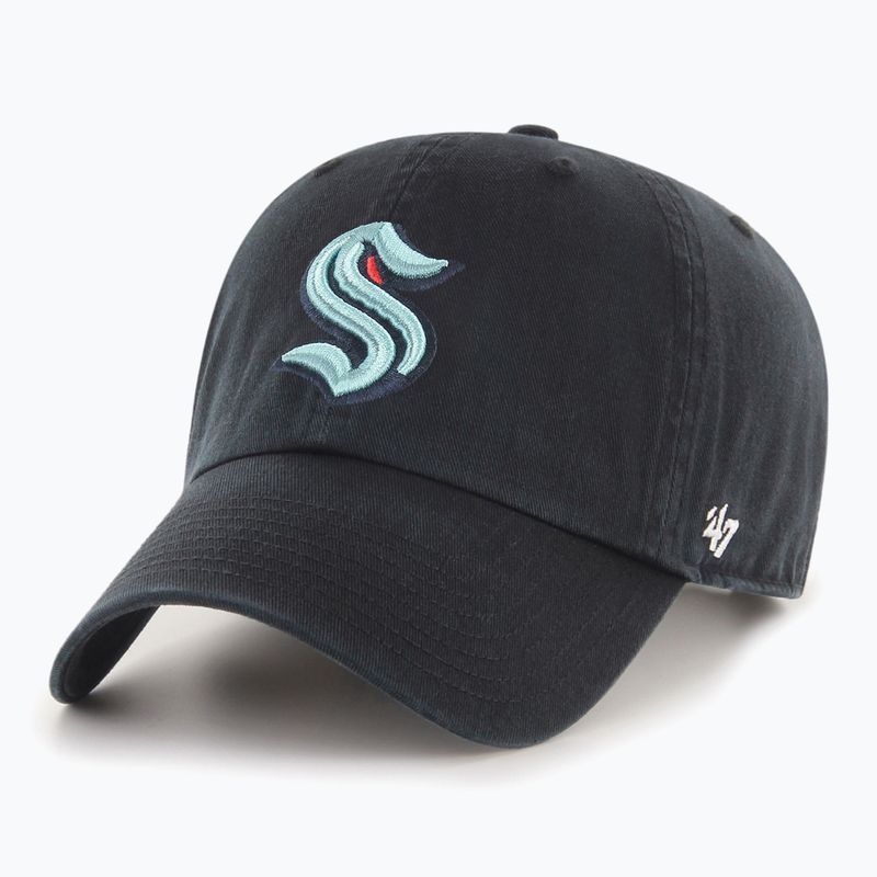 47 Brand NHL Seattle Kraken CLEAN UP baseball cap black