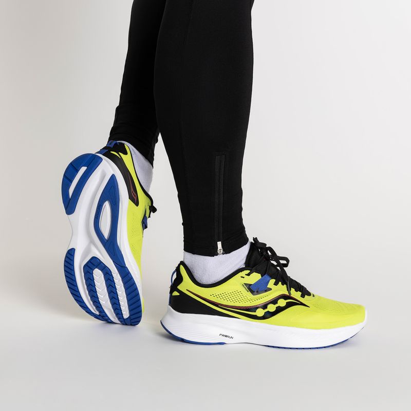 Men's Saucony Guide 15 acid/blue once running shoes 2