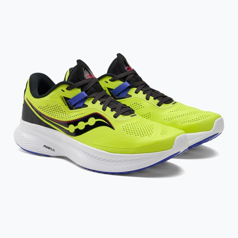 Men's Saucony Guide 15 acid/blue once running shoes 4