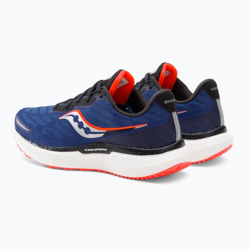 Men's Saucony Triumph 19 sapphire/black running shoes 3