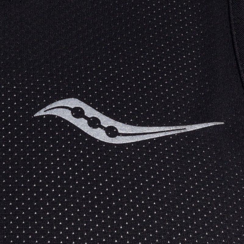 Men's Saucony Stopwatch Singlet running shirt black SAM800277-BK 3