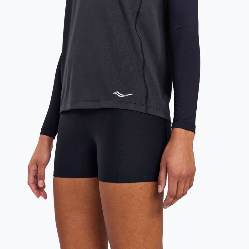 Women's running shirt Saucony Stopwatch Singlet black SAW800369-BK 3