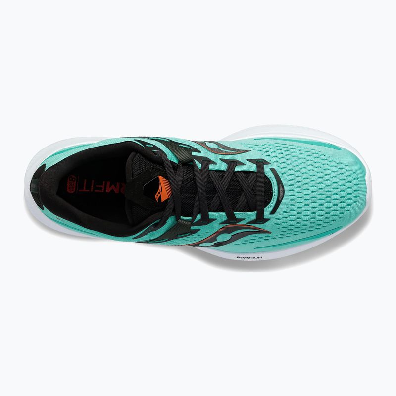 Men's running shoes Saucony Ride 15 cool mint/zest S20729-125 13