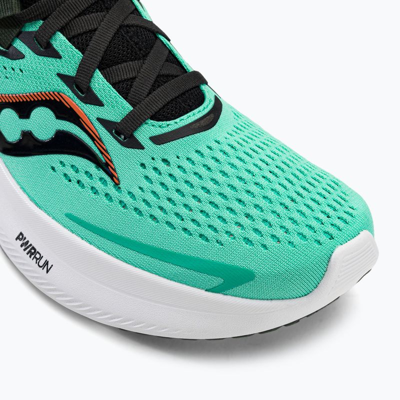 Men's running shoes Saucony Ride 15 cool mint/zest S20729-125 7