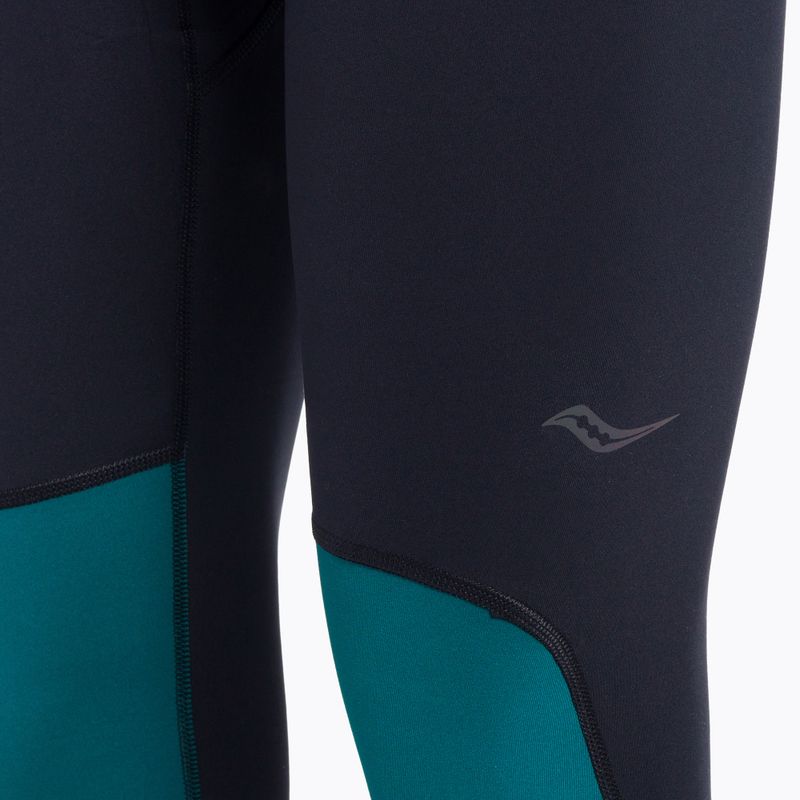 Men's Saucony Solstice Tight running leggings black and navy blue SAM800299-LN 4