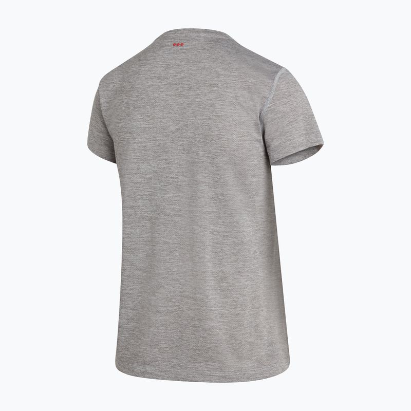 Women's Saucony Stopwatch grey running shirt SAW800370-LGH 2