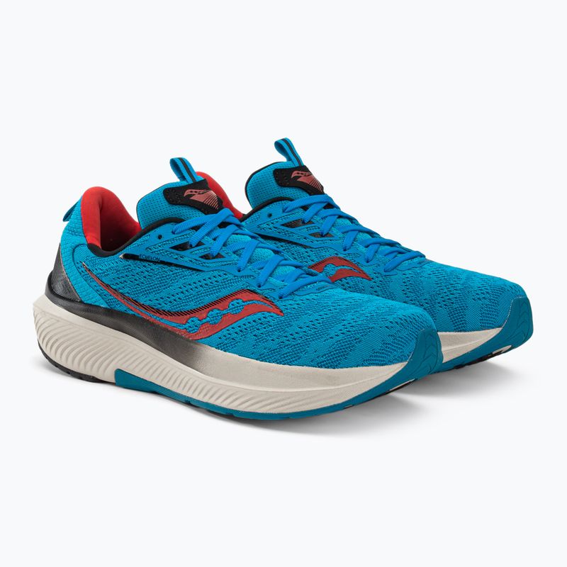 Men's Saucony Echelon 9 ocean/redrock running shoes 4