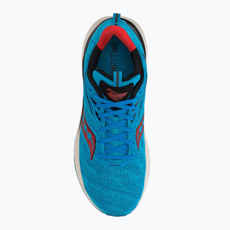 Men's Saucony Echelon 9 ocean/redrock running shoes 6