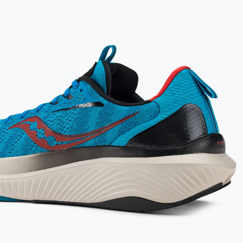Men's Saucony Echelon 9 ocean/redrock running shoes 10