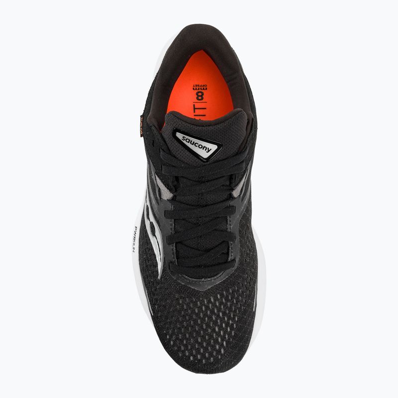Men's running shoes Saucony Ride 16 black/white 6