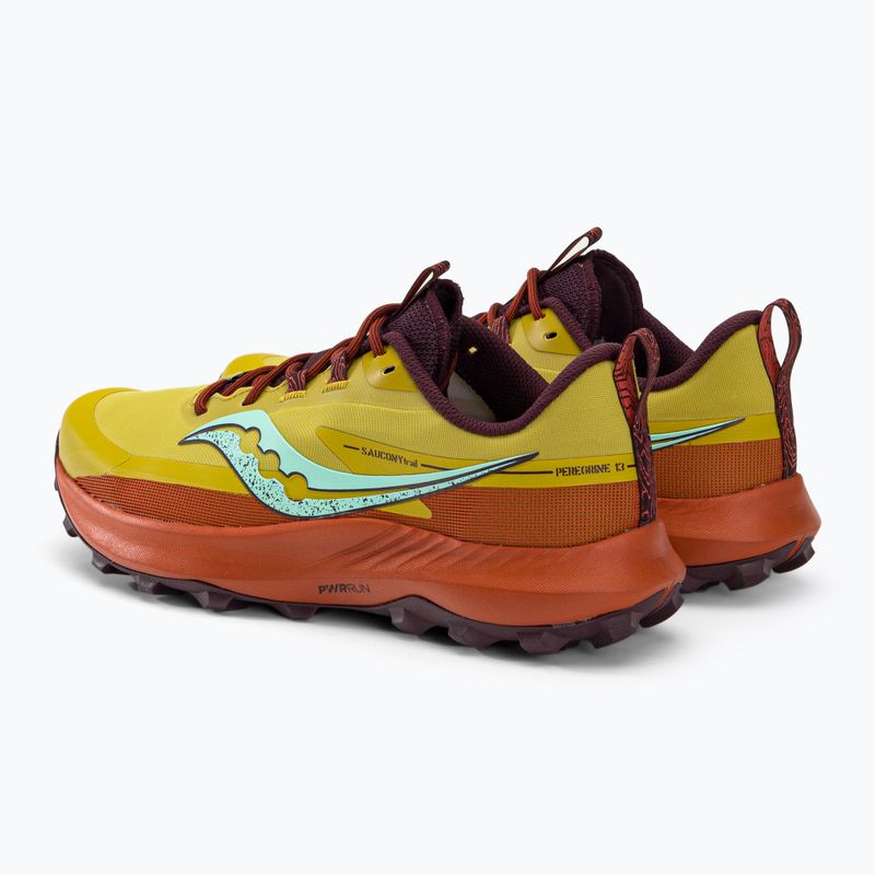 Men's running shoes Saucony Peregrine 13 yellow-orange S20838-35 4