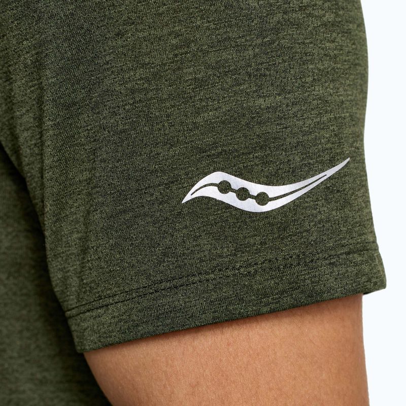 Saucony Stopwatch Graphics men's running shirt green SAM800280-CIHS3 4