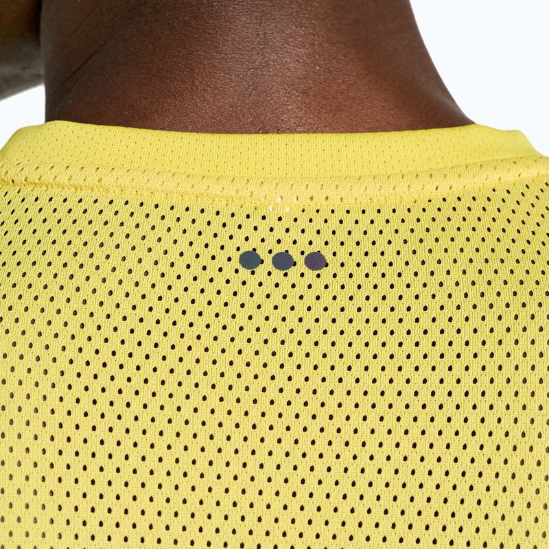 Men's Saucony Elevate yellow running shirt SAM800331-SL 4