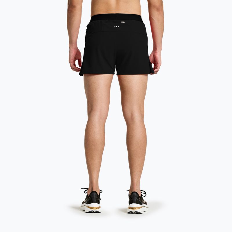 Men's Saucony Outpace 3" running shorts black 2
