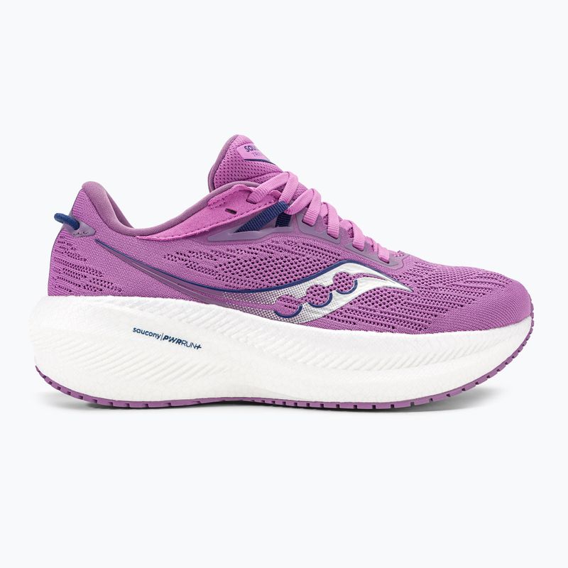 Women's running shoes Saucony Triumph 21 grape/indigo 2