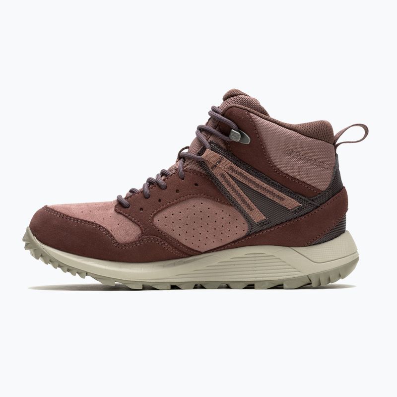 Women's hiking boots Merrell Wildwood Mid Ltr Wp marron/burlwood 8