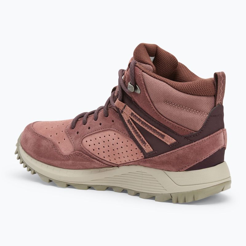 Women's hiking boots Merrell Wildwood Mid Ltr Wp marron/burlwood 3