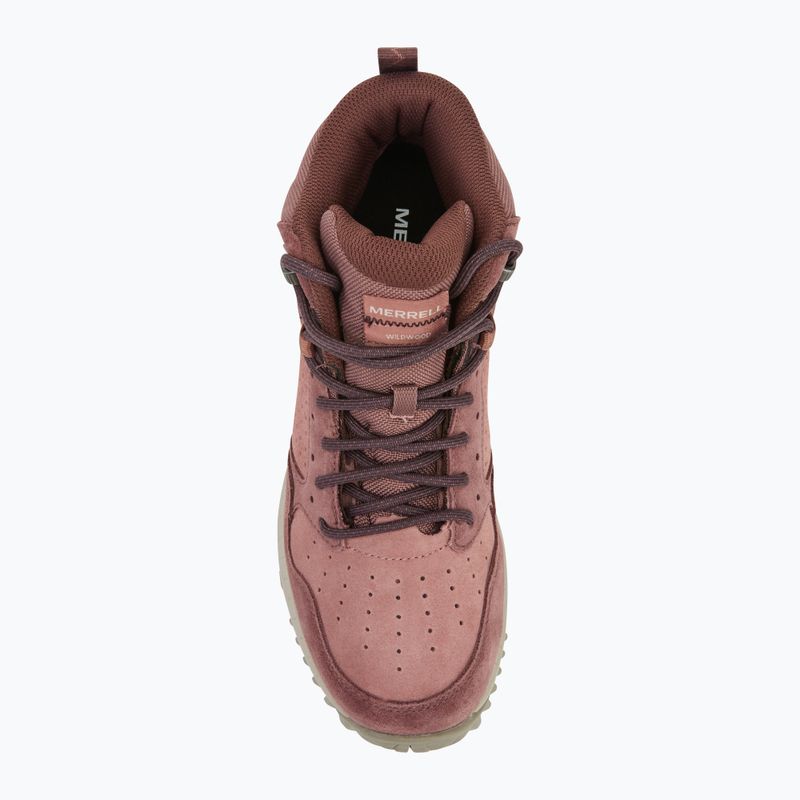 Women's hiking boots Merrell Wildwood Mid Ltr Wp marron/burlwood 5