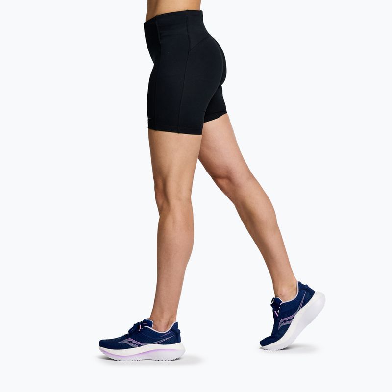 Women's running shorts Saucony Fortify 6" black 3