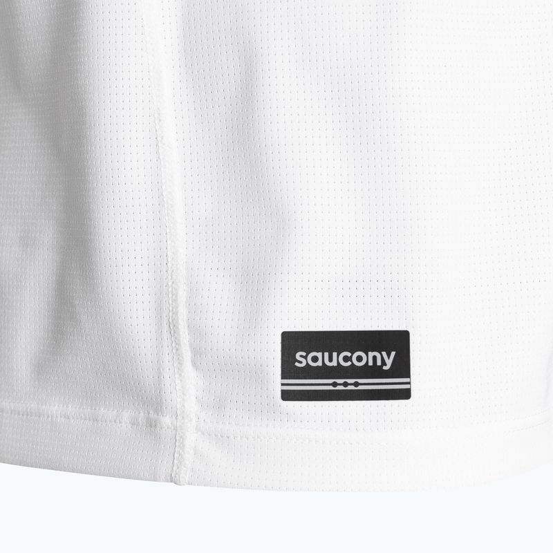 Men's running tank top Saucony Stopwatch Singlet white 4