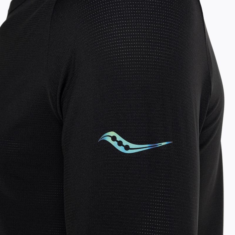 Men's running longsleeve Saucony Stopwatch black 4