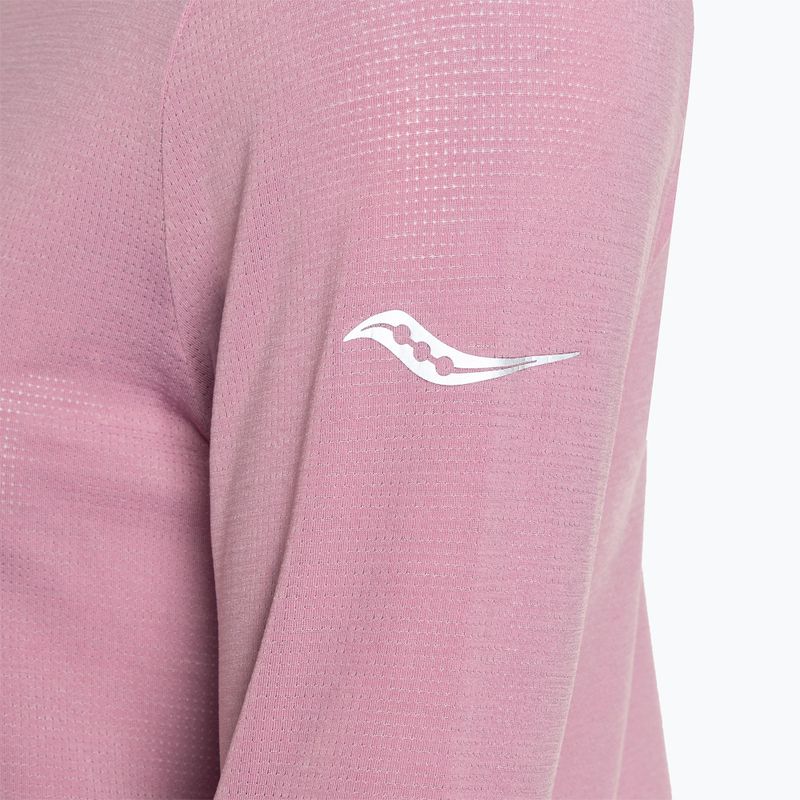 Women's running longsleeve Saucony Stopwatch orchid heather 5