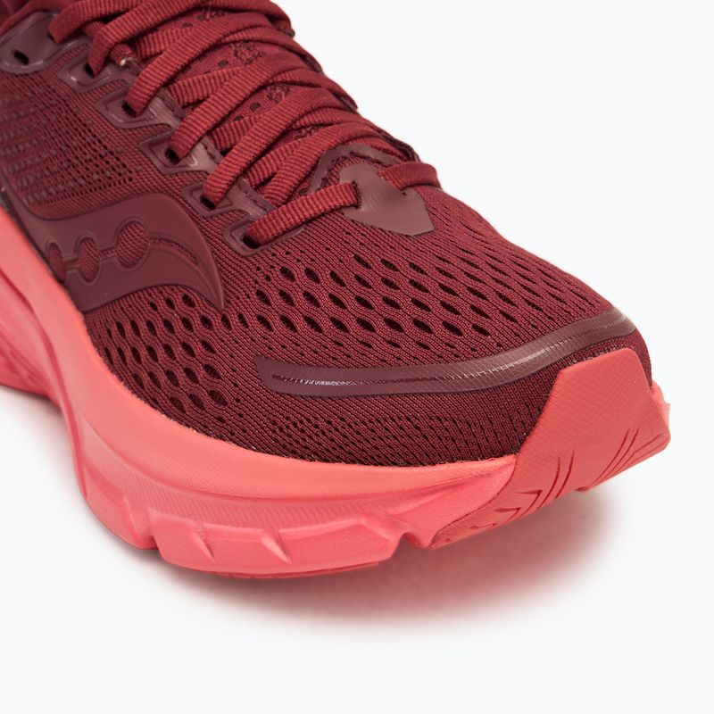 Saucony Guide 17 currant/cayenne women's running shoes 7