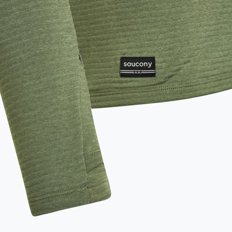 Men's Saucony Triumph 3D 1/2 Zip bough heather running sweatshirt 3