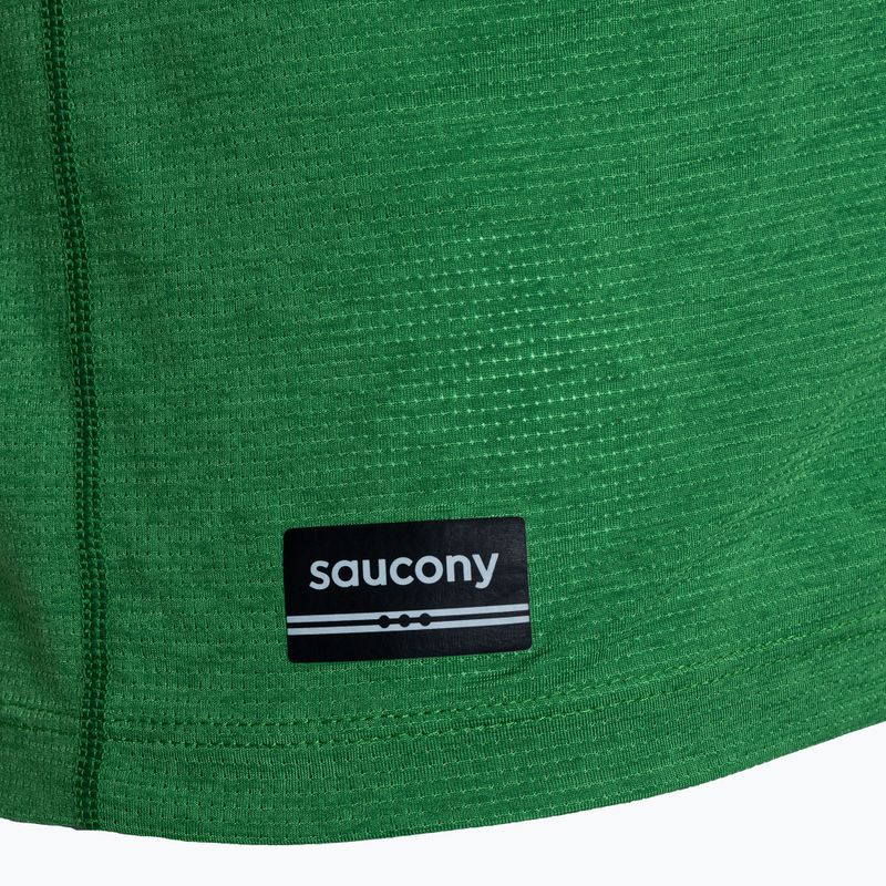 Men's Saucony Stopwatch juniper heather running longsleeve 3