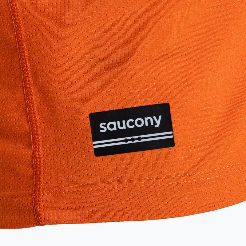 Men's Saucony Stopwatch spice heather running longsleeve 3