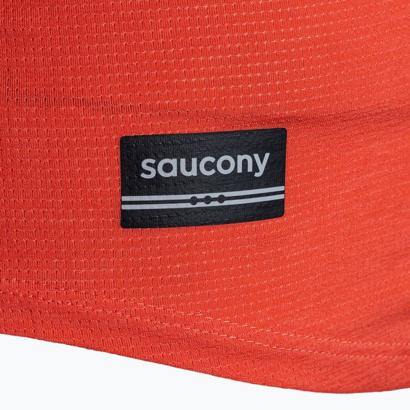 Women's running longsleeve Saucony Stopwatch cayenne heather 3