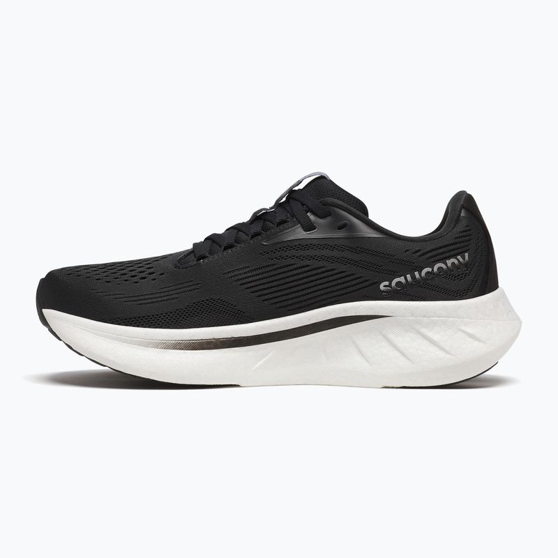 Women's running shoes Saucony Ride 18 black/white 9