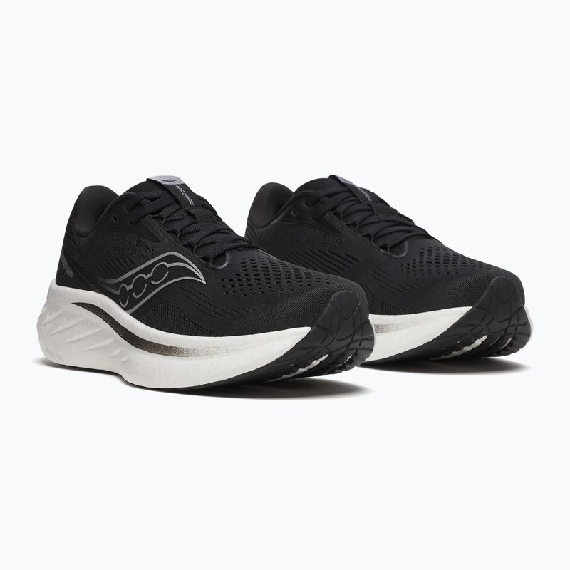 Women's running shoes Saucony Ride 18 black/white 10
