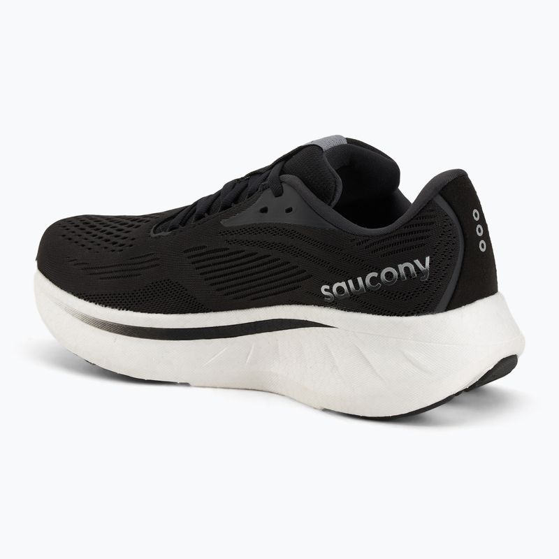 Women's running shoes Saucony Ride 18 black/white 3