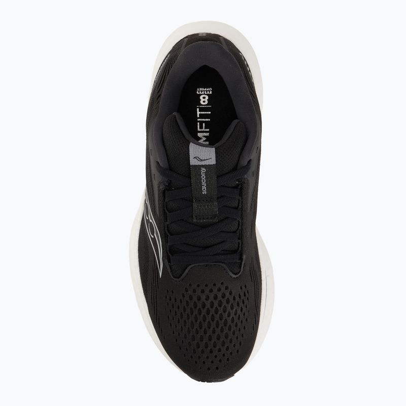 Women's running shoes Saucony Ride 18 black/white 5