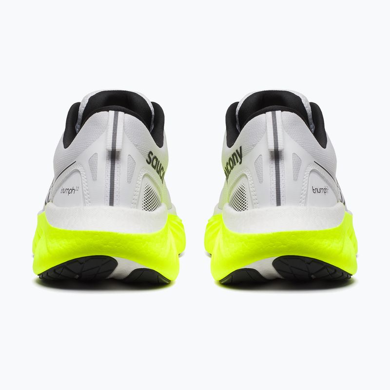 Men's running shoes Saucony Triumph 22 white / citron 10