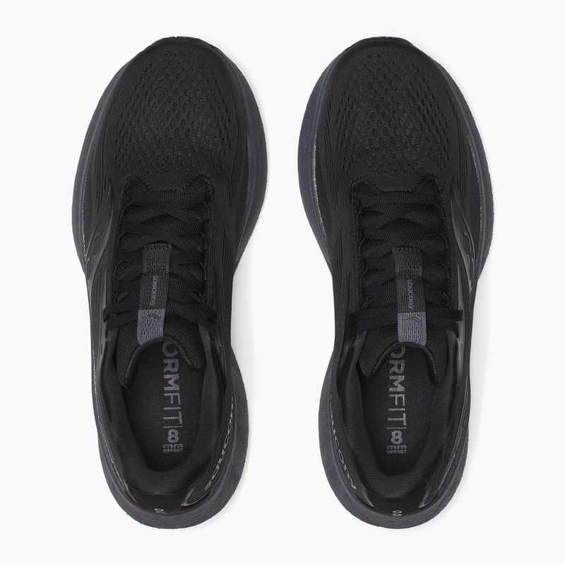 Men's running shoes Saucony Ride 18 black/shadow 5