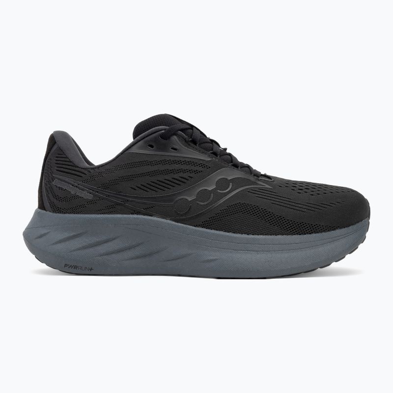 Men's running shoes Saucony Ride 18 black / shadow 2