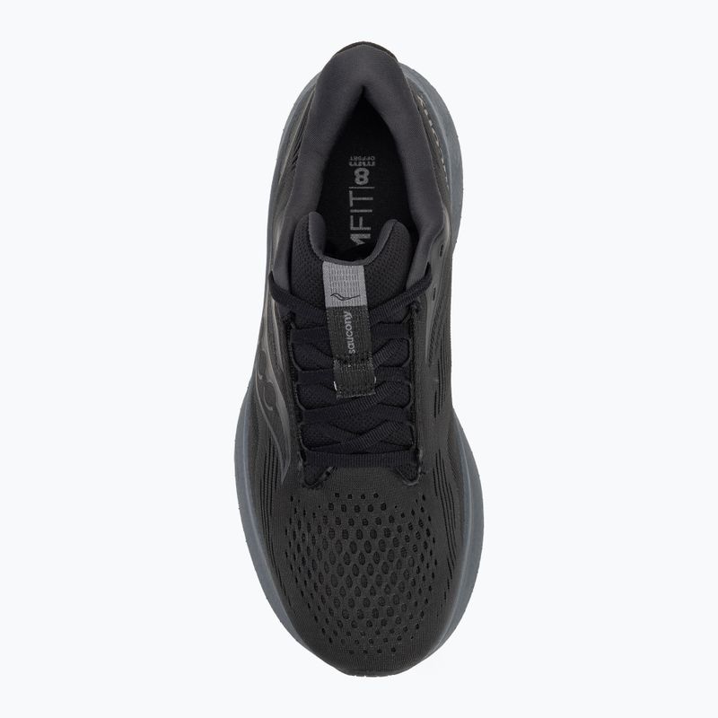 Men's running shoes Saucony Ride 18 black / shadow 5
