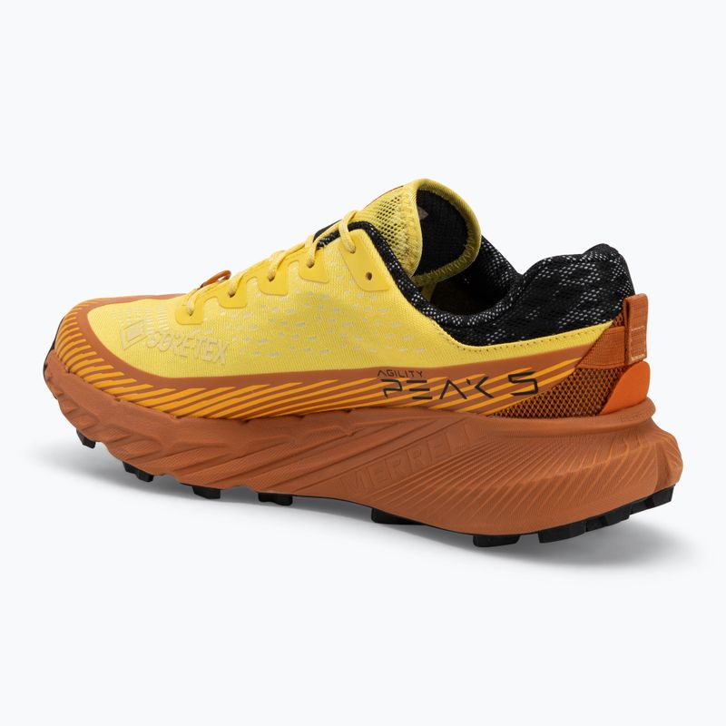 Men's Merrell Agility Peak 5 GTX daffodil running shoes 3