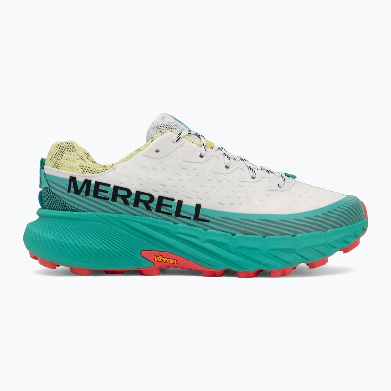 Merrell Agility Peak 5 white/turquoise men's running shoes 2