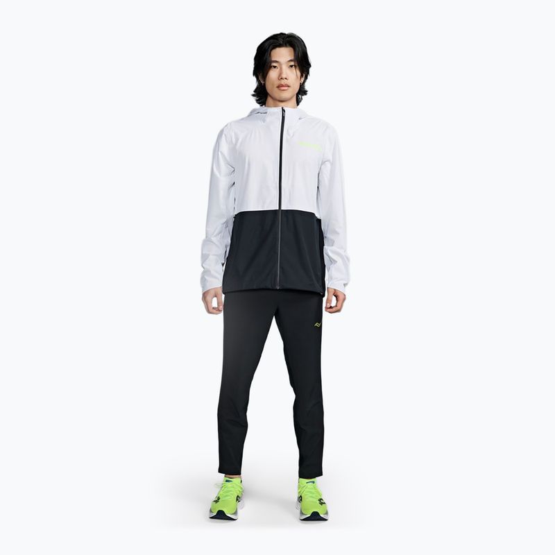 Men's running jacket Saucony Elite Runshield black/white 2