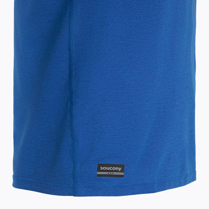 Men's Saucony Stopwatch SS skydiver heather running shirt 3