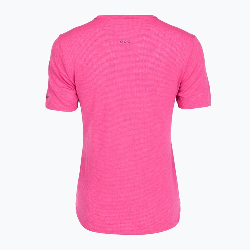 Women's running shirt Saucony Stopwatch SS fuchsia heather 2