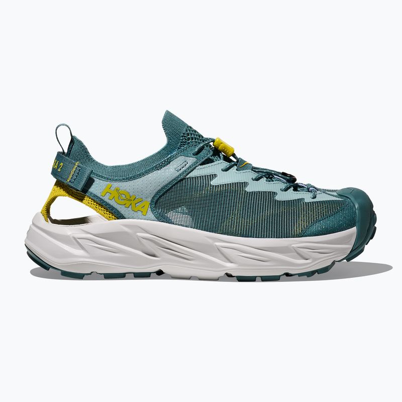 HOKA men's Hopara 2 druzy/mountain fog sandals 2