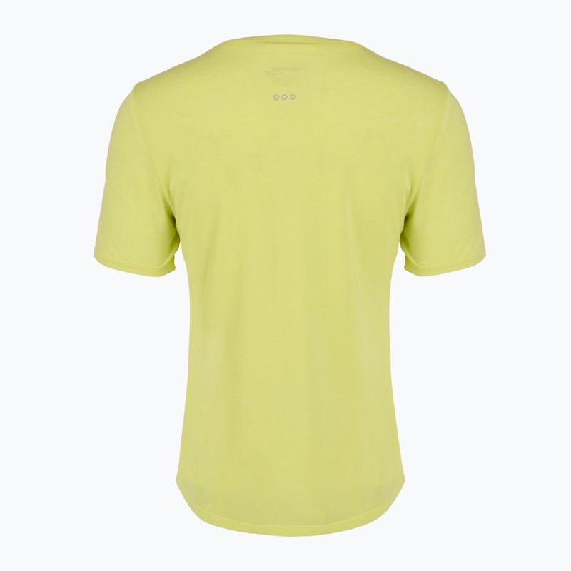 Women's running shirt Saucony Stopwatch SS sunny lime heather 2
