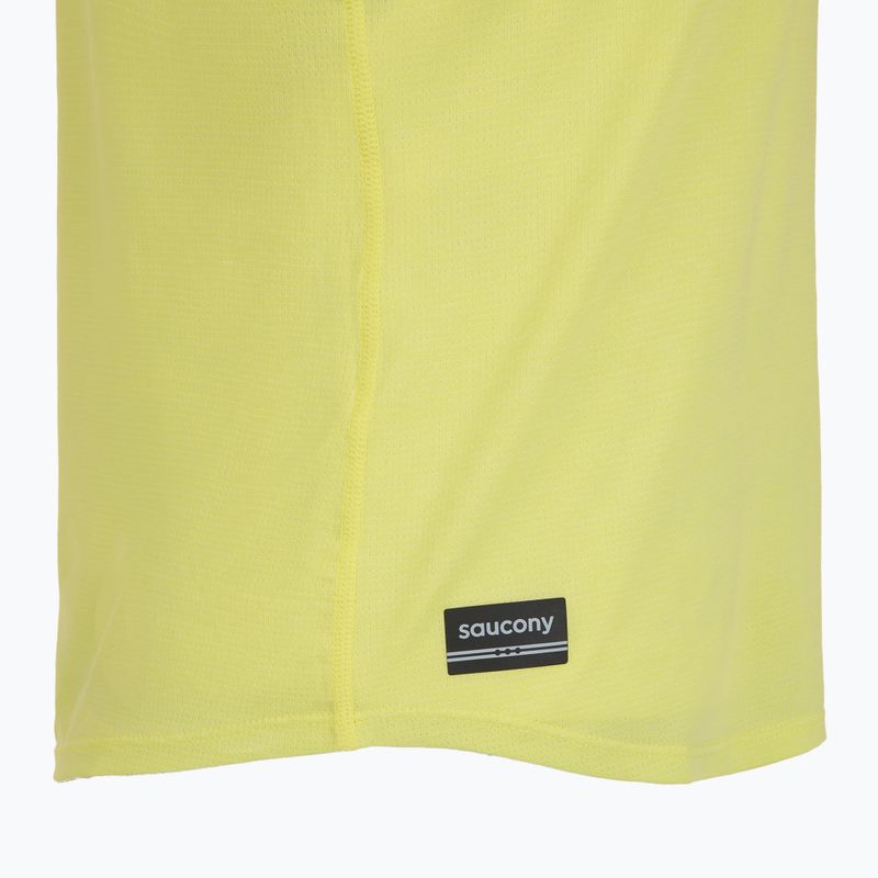 Women's running shirt Saucony Stopwatch SS sunny lime heather 4
