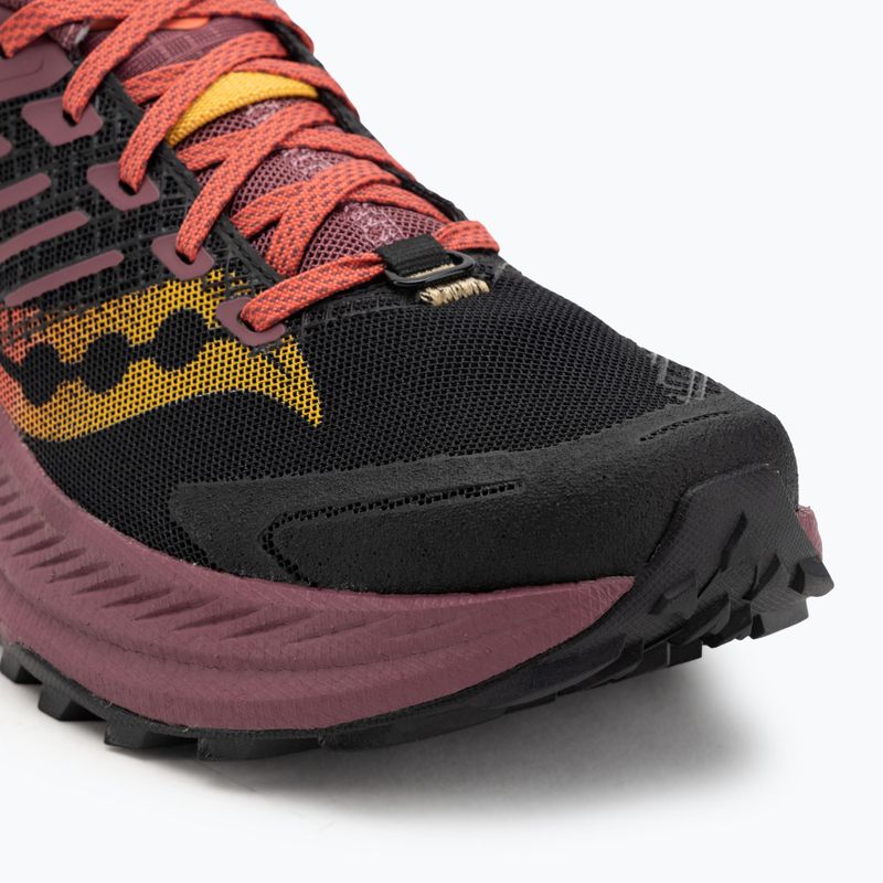 Women's running shoes Saucony Ride Trail 2 black/terra 7