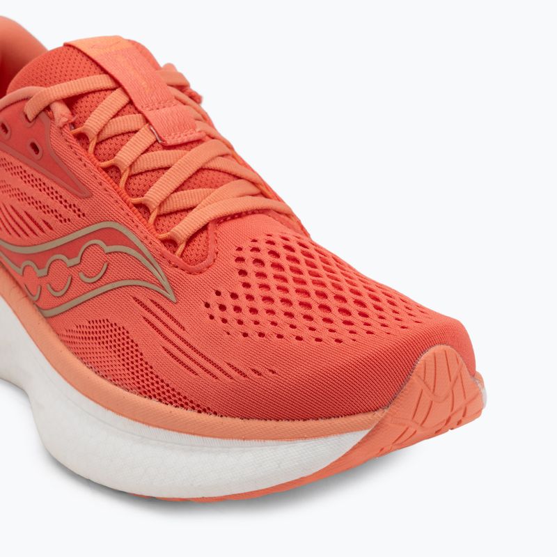 Women's running shoes Saucony Ride 18 coral/salmon 7