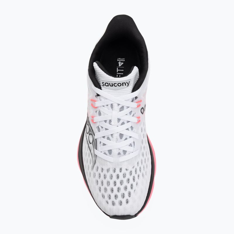 Women's running shoes Saucony Kinvara 16 white/black 5